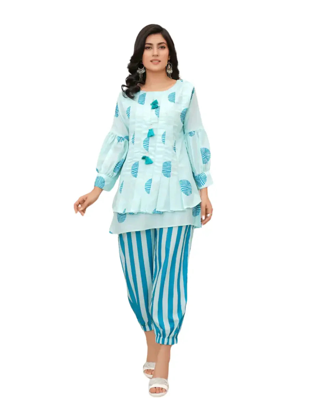 Z17 - Stitched 2 Piece Printed Lawn Co-ord Set