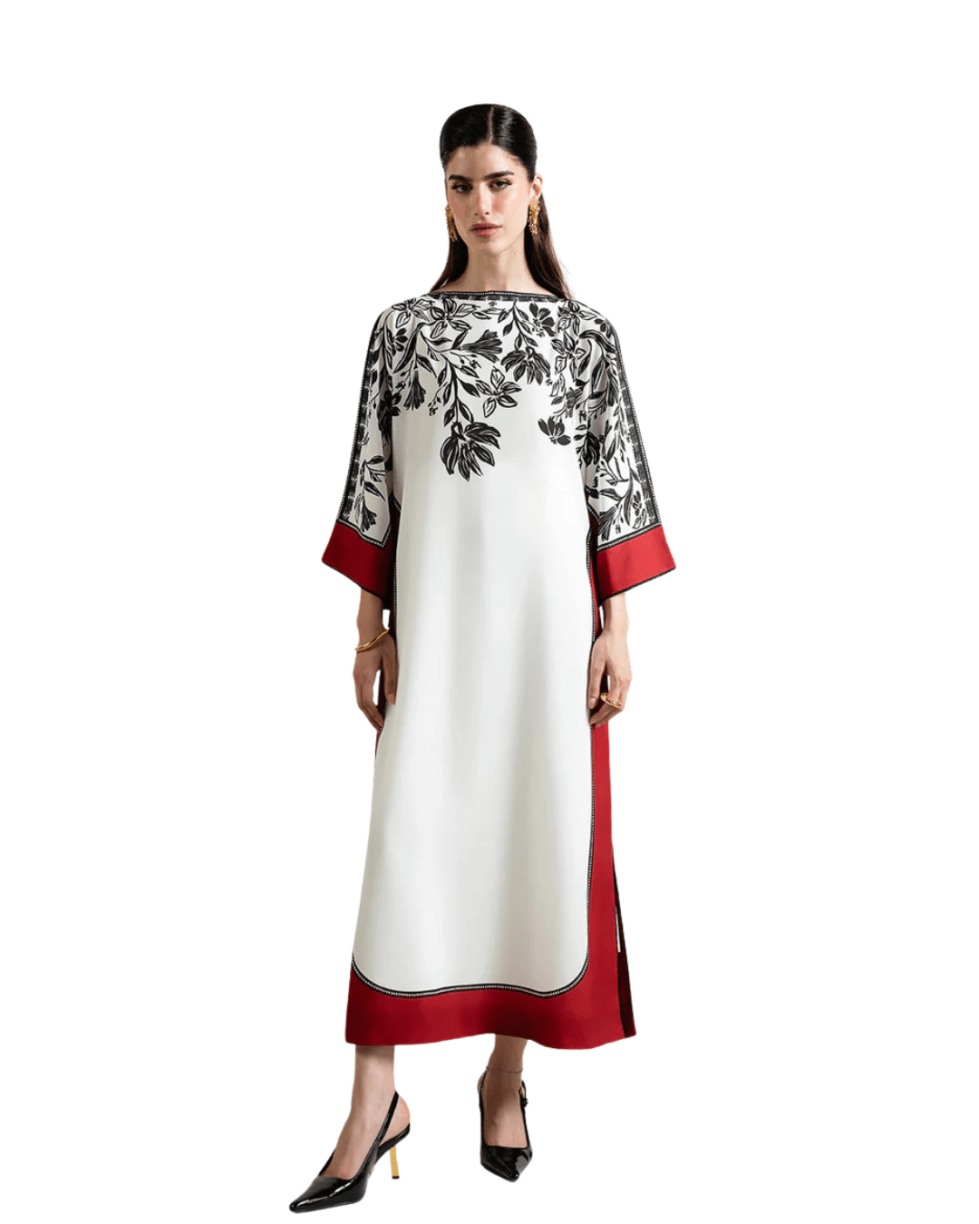 Z29 – Stitched 3 Piece Printed Long Lawn Suit