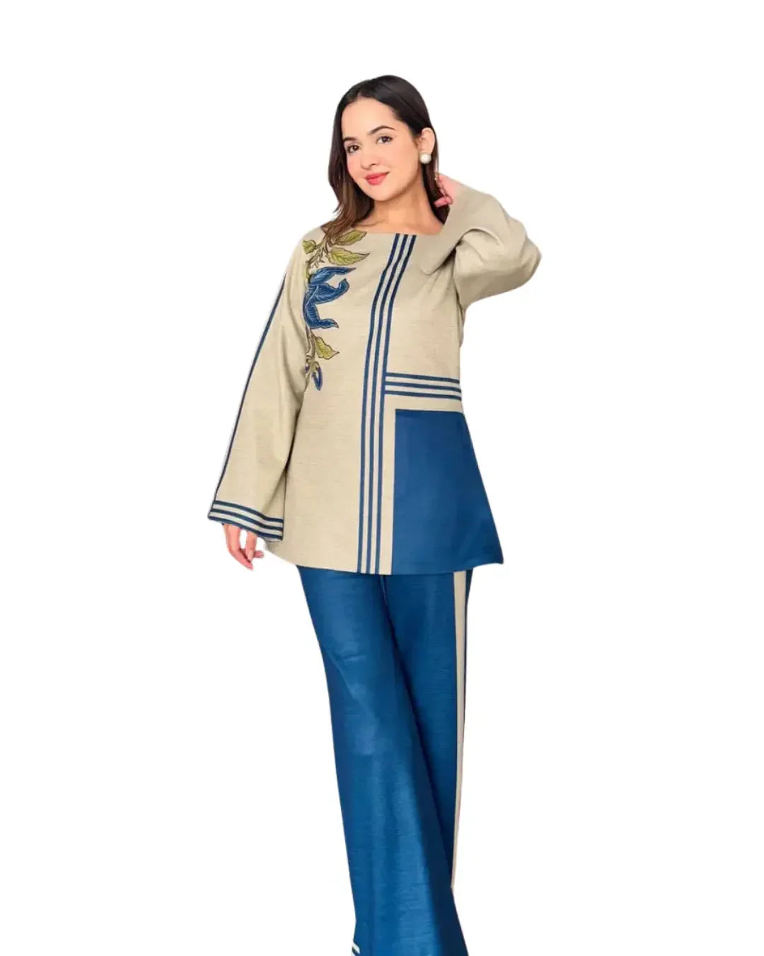 Z08 - Stitched 2 Piece Printed Lawn Co-ord Set