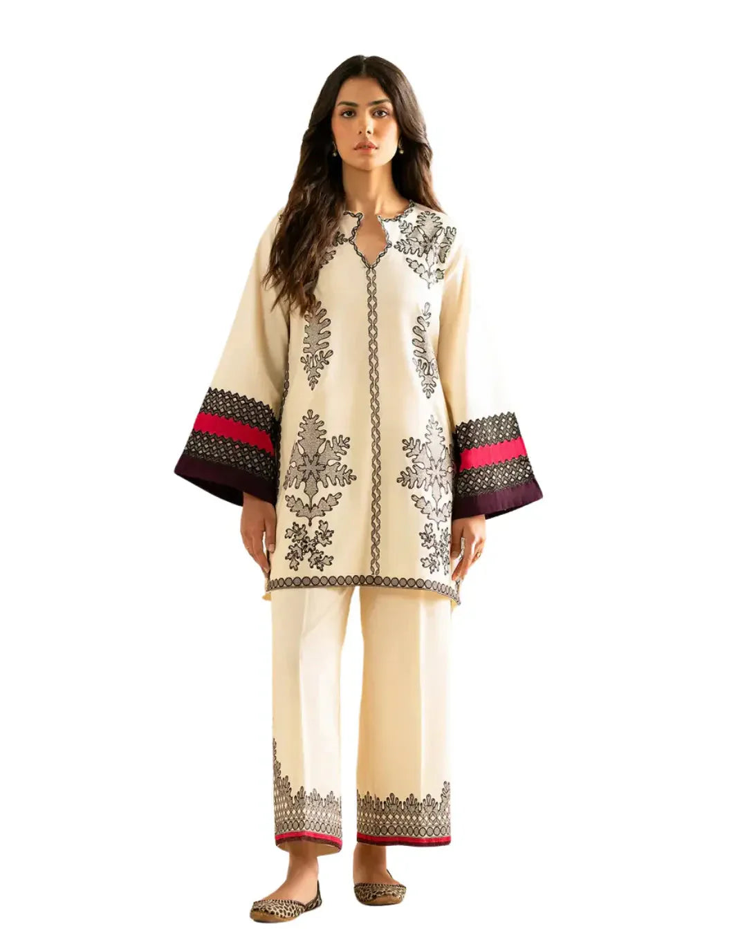 Z13 - Stitched 2 Piece Printed Lawn Co-ord Set