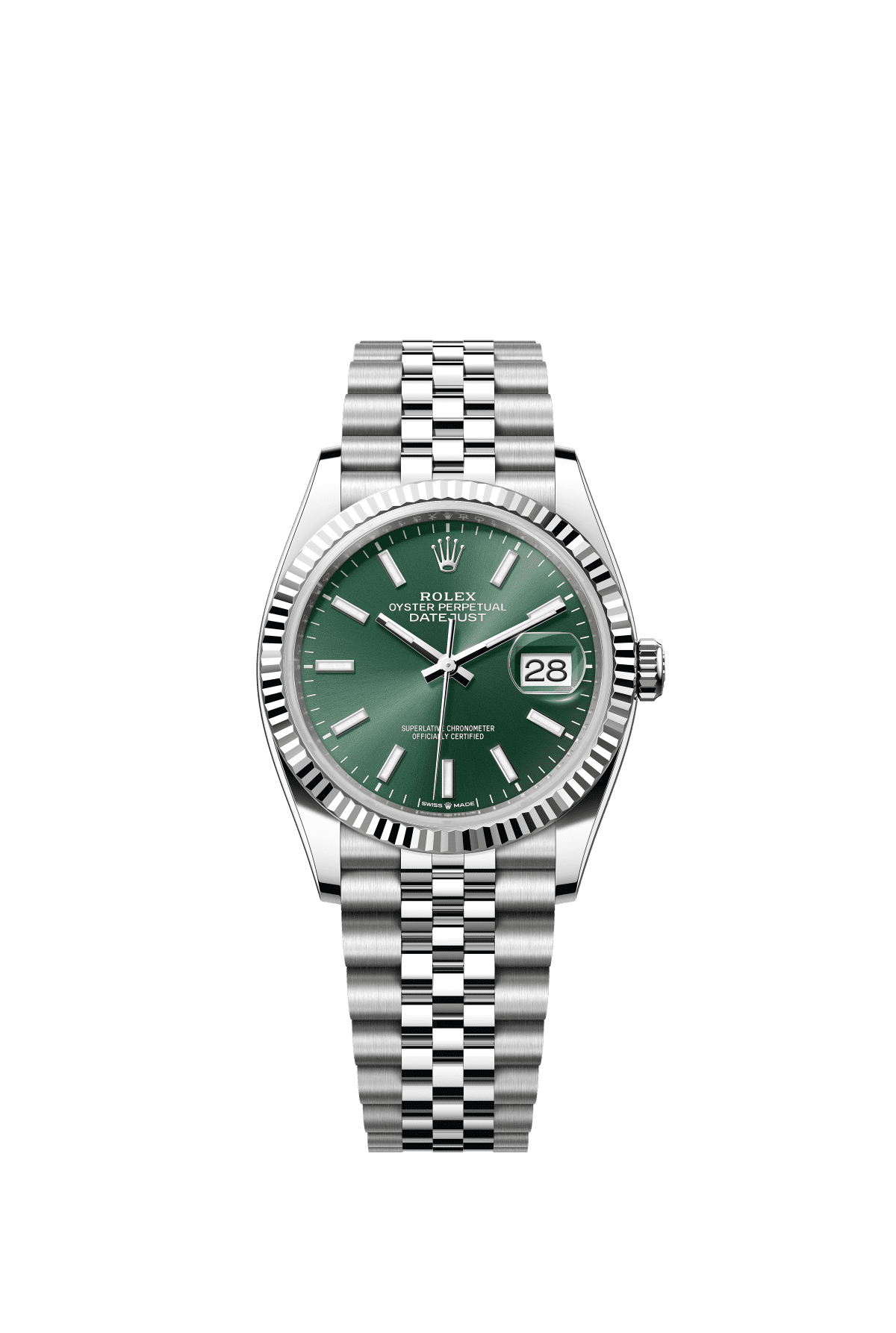 Date-just 41 Green Mint Dial