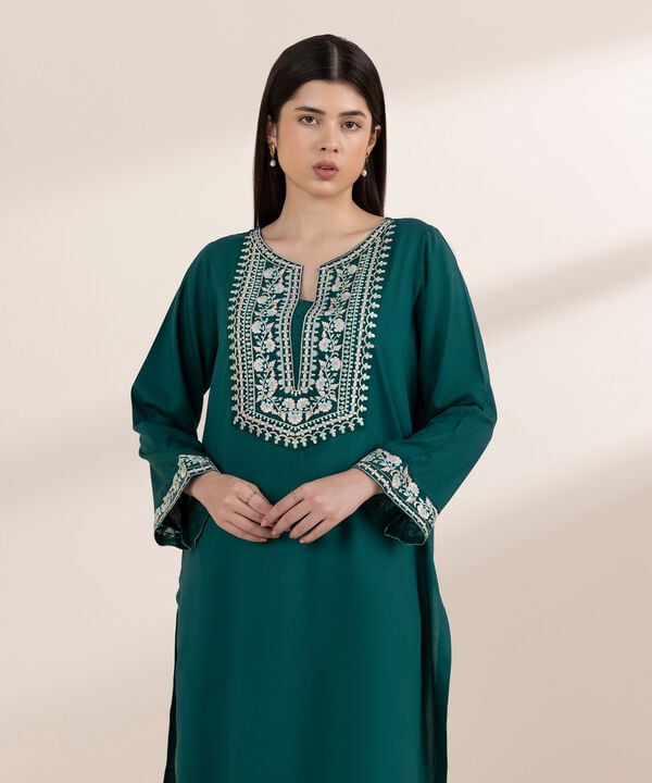 EMBROIDERED ARABIC LAWN SHIRT