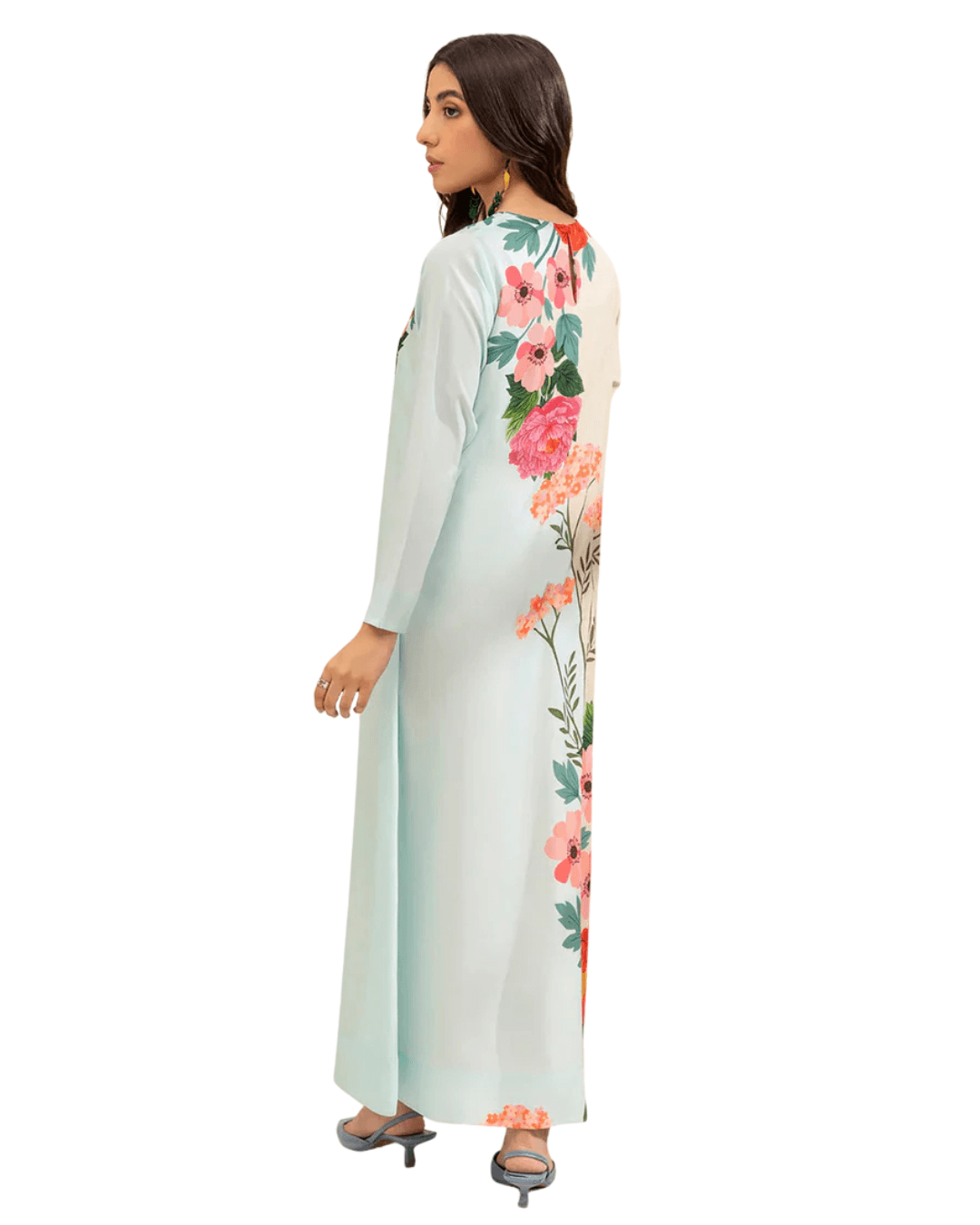 Z26 – Stitched 2 Piece Printed Long Lawn Suit | Zlothes Fashion