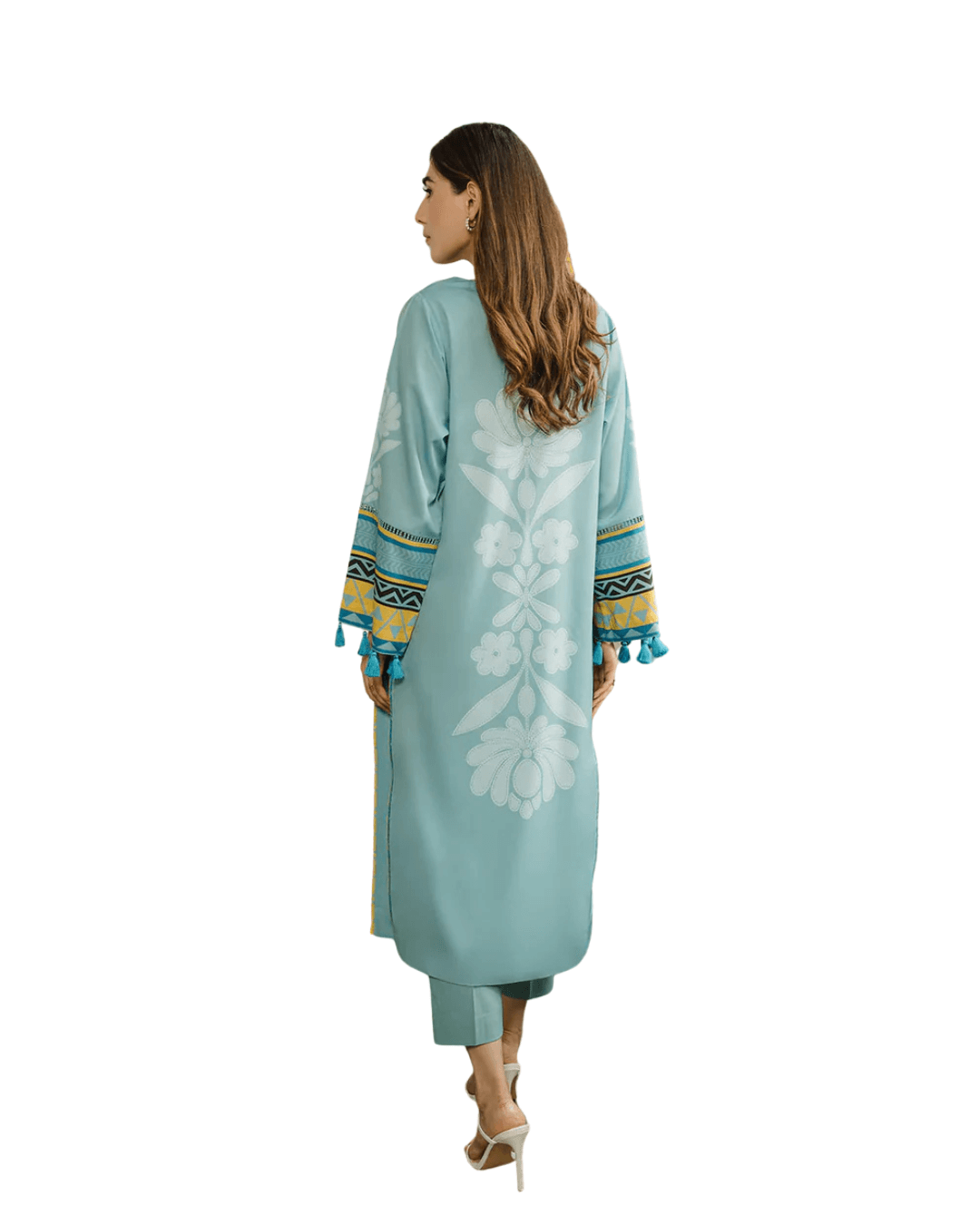 Z27 – Stitched 2 Piece Printed Long Lawn Suit | Zlothes Fashion