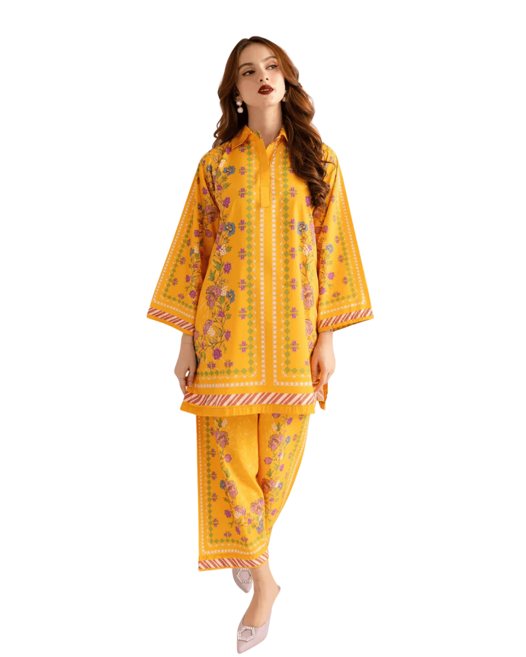Z32 – Stitched 2 Piece Printed Lawn Co-ord Set