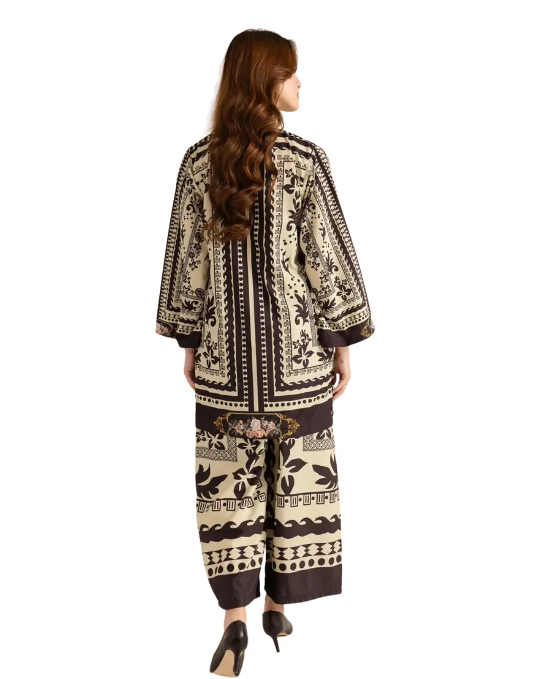 Z02 - Stitched 2 Piece Printed Lawn Co-ord Set