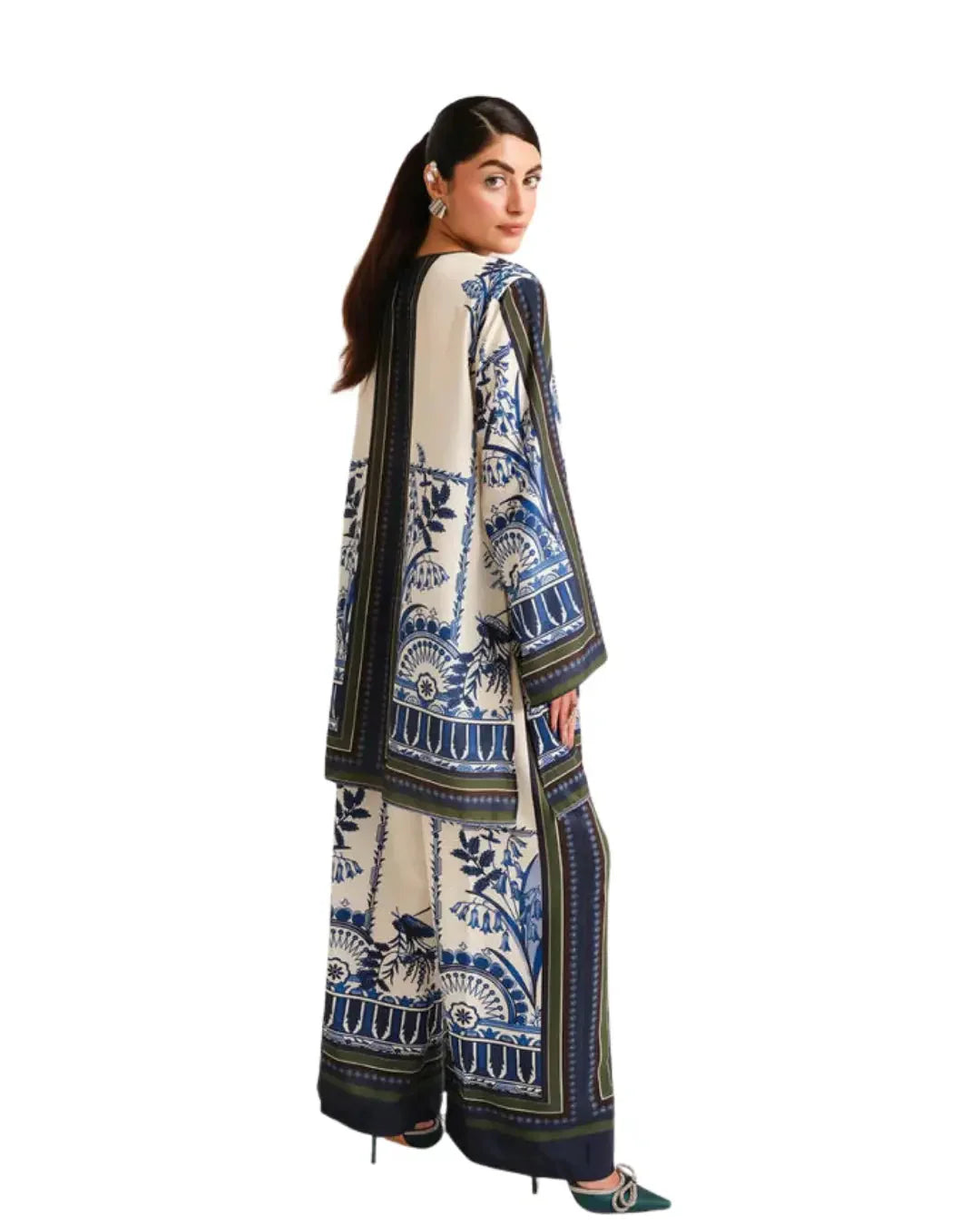 Z03 - Stitched 2 Piece Printed Lawn Co-ord Set