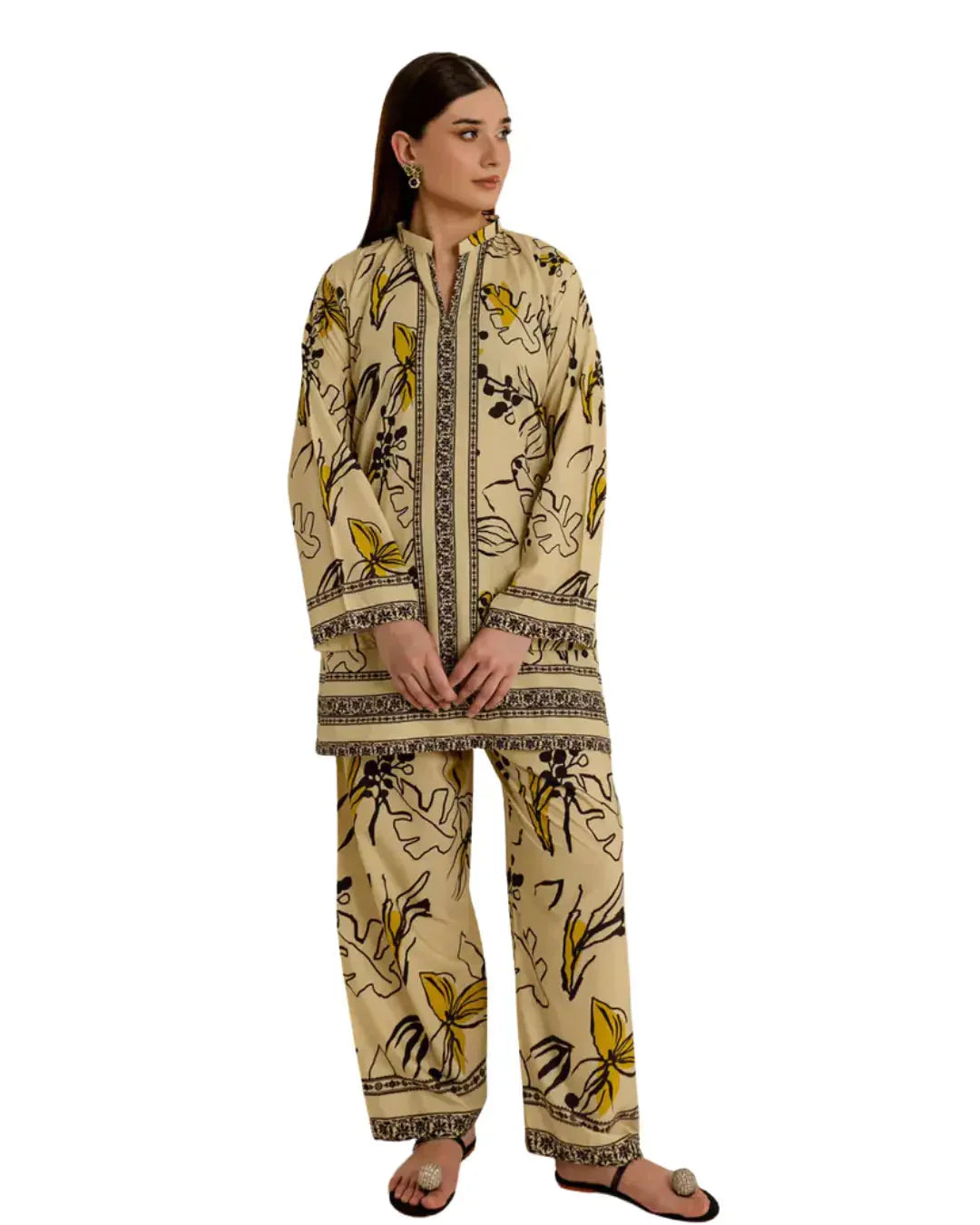 Z05 - Stitched 2 Piece Printed Lawn Suit