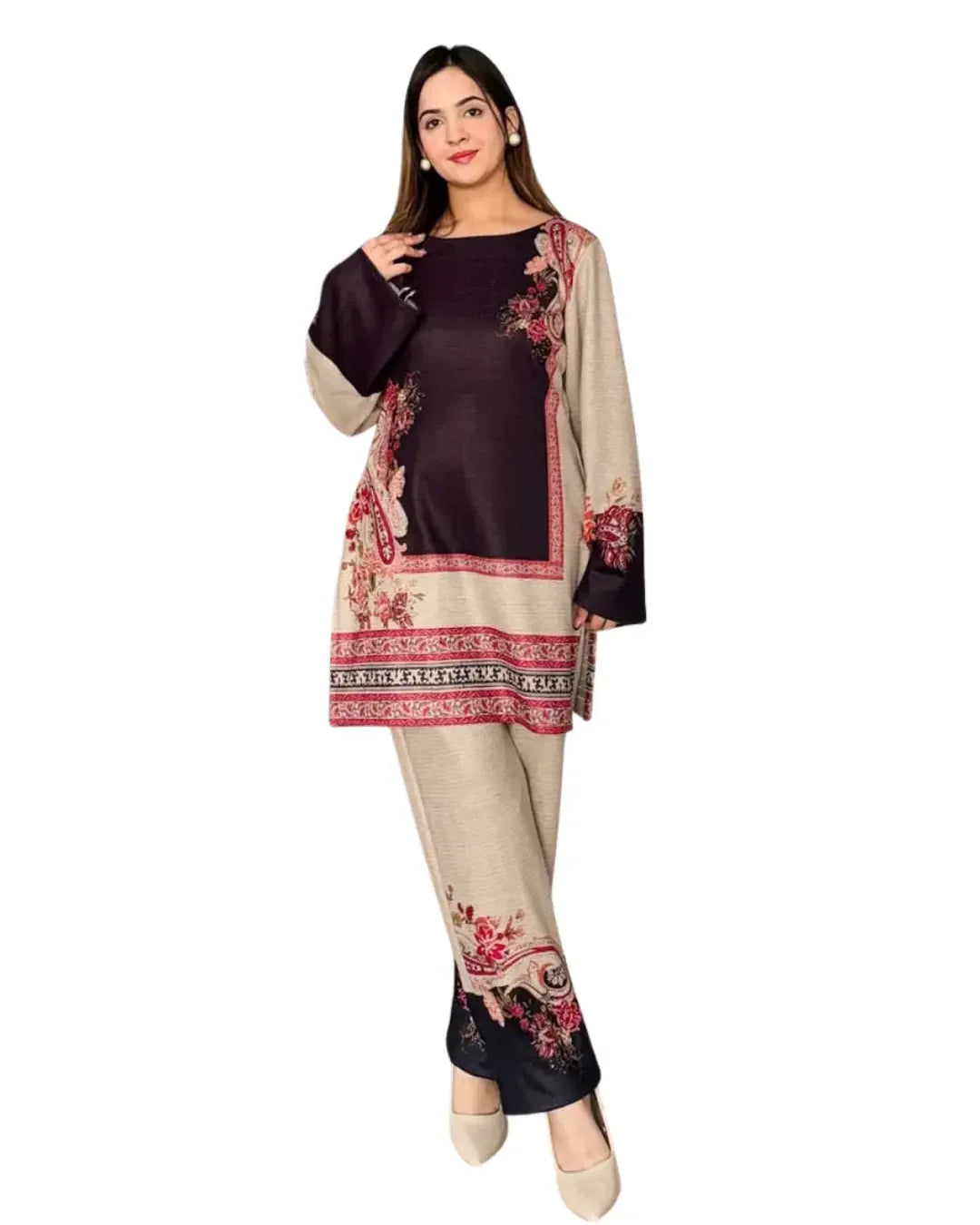 Z07 - Stitched 2 Piece Printed Lawn Co-ord Set
