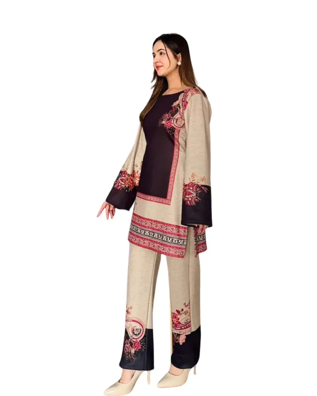 Z07 - Stitched 2 Piece Printed Lawn Co-ord Set