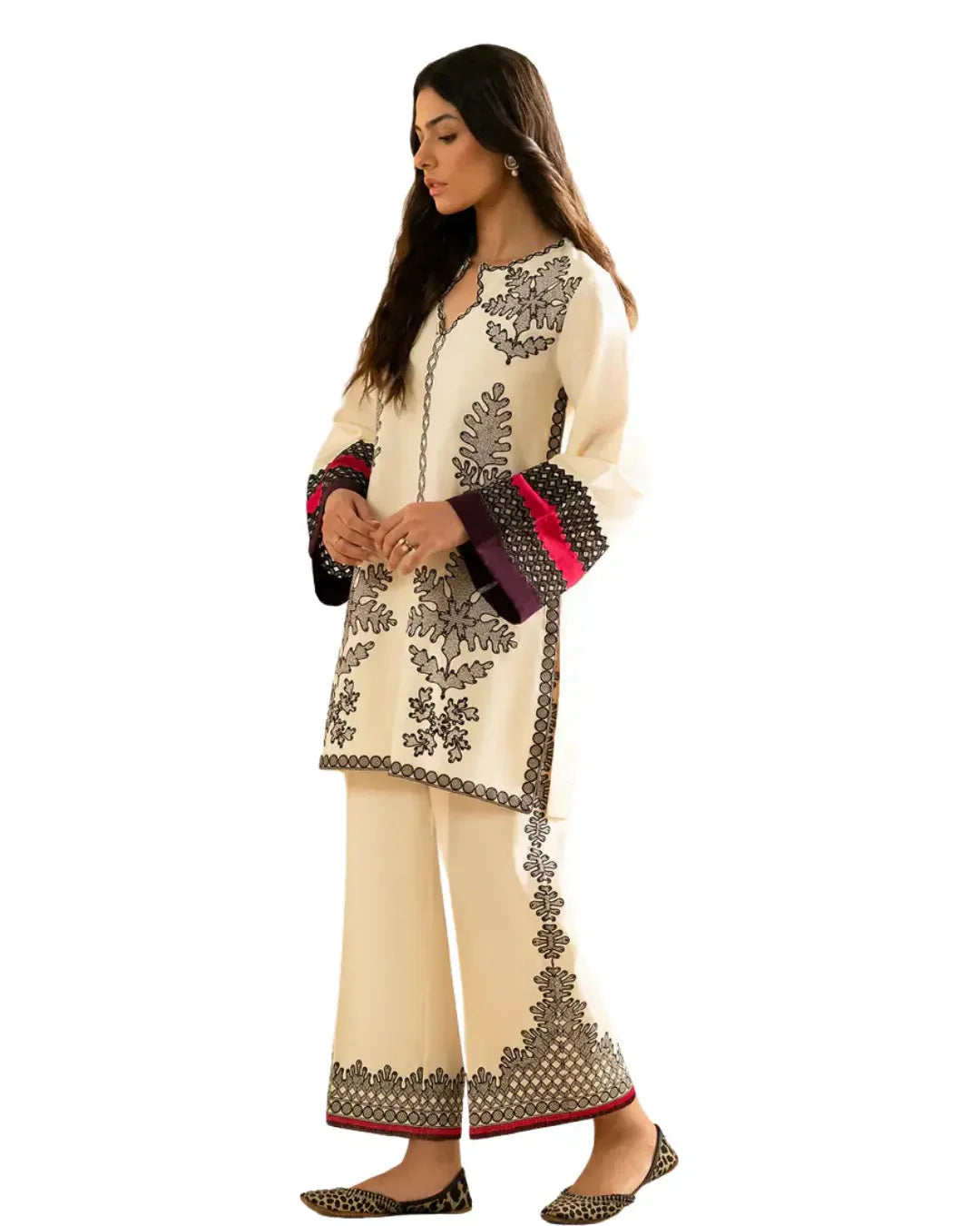 Z13 - Stitched 2 Piece Printed Lawn Co-ord Set