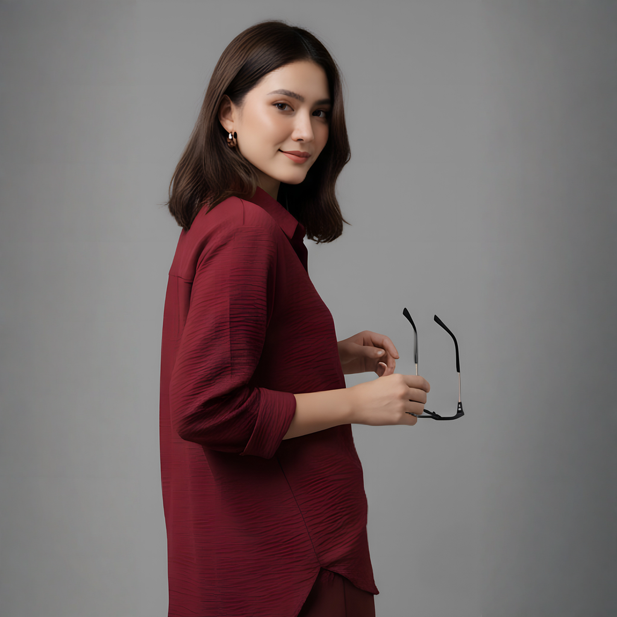 Maroon Luxe Co-Ord Set