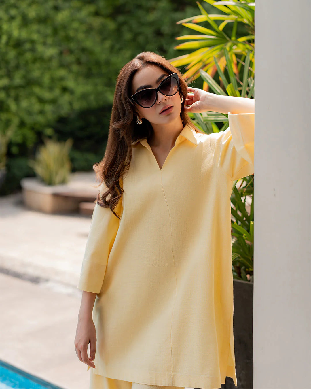 Butter Yellow Linen Slate Set