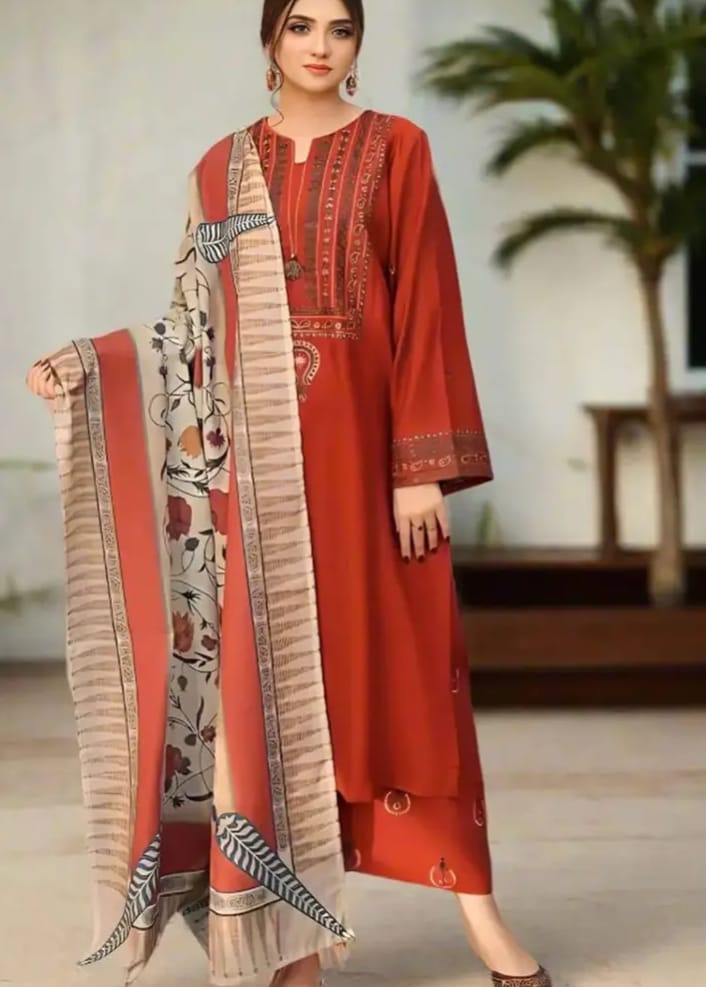 WN FASHION Arooj-3PC EMBROIDERED