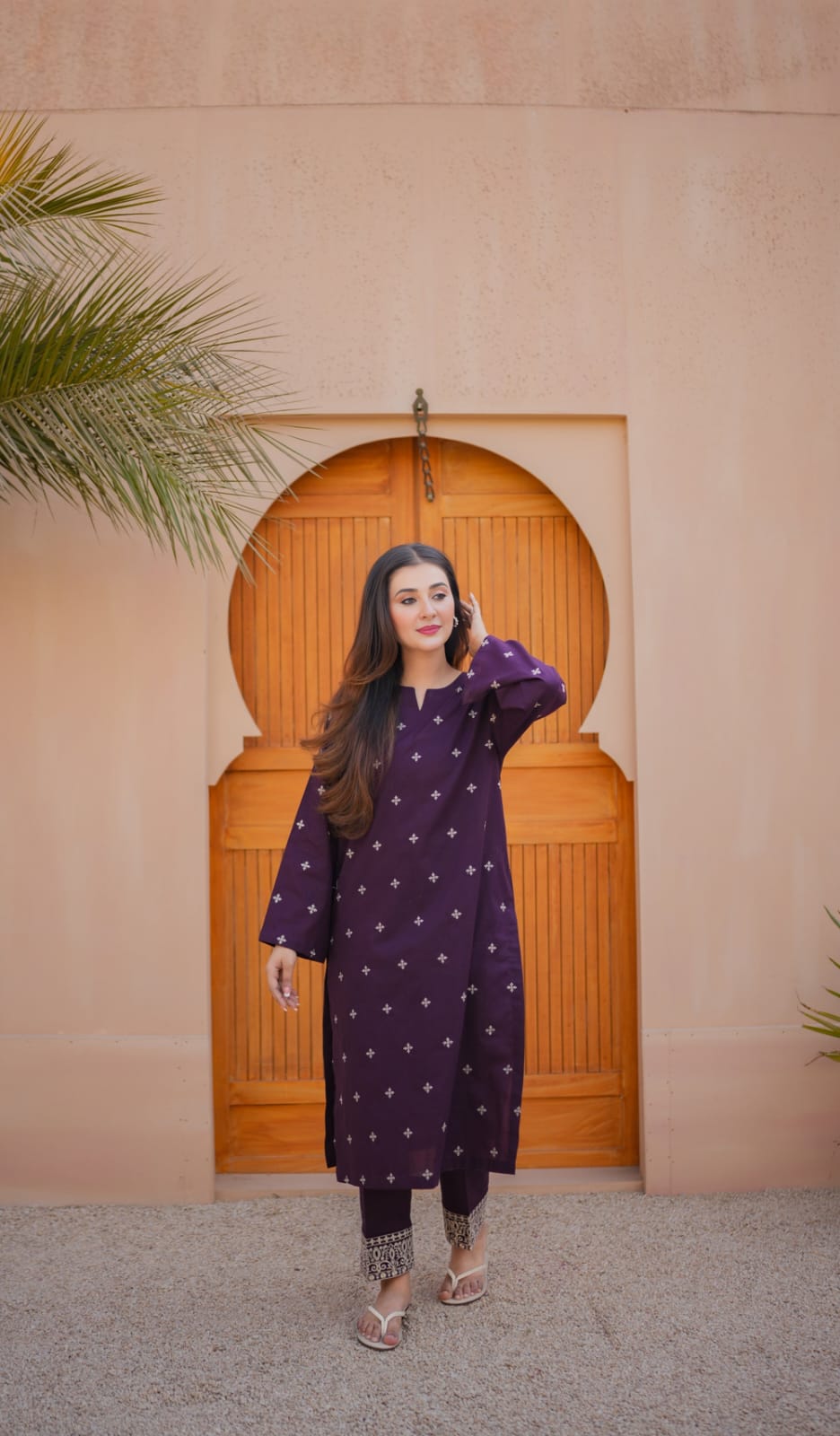 WN FASHION ZAFA LAWN EMB CO-ORD SET