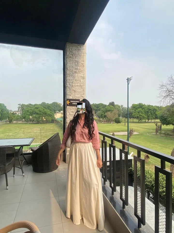 PINK SHIRT SKIRT