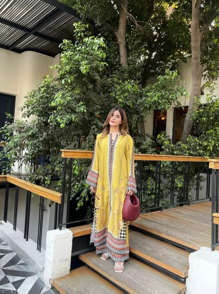 WN FASHION YELLOW BLUSH CO-ORD 2PC