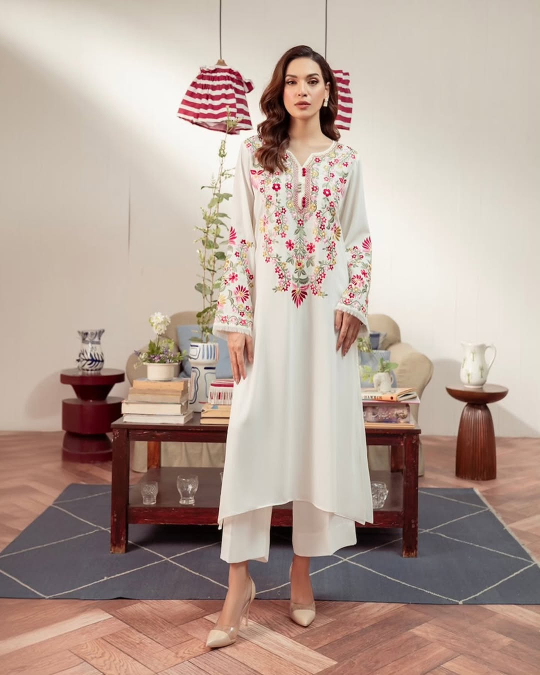 WN FASHION Embroided 2 Pcs
